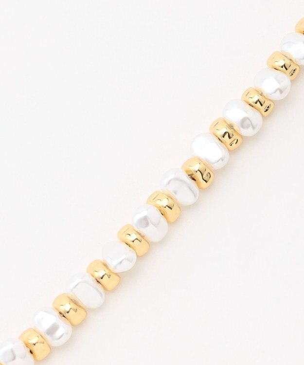 ICB パールメタルネックレス ゴールド系