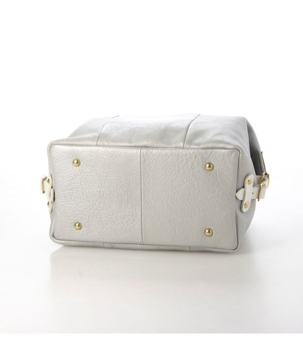 UNBILLION perche 姫路エアリーレザー2wayボストンバッグS シルバー