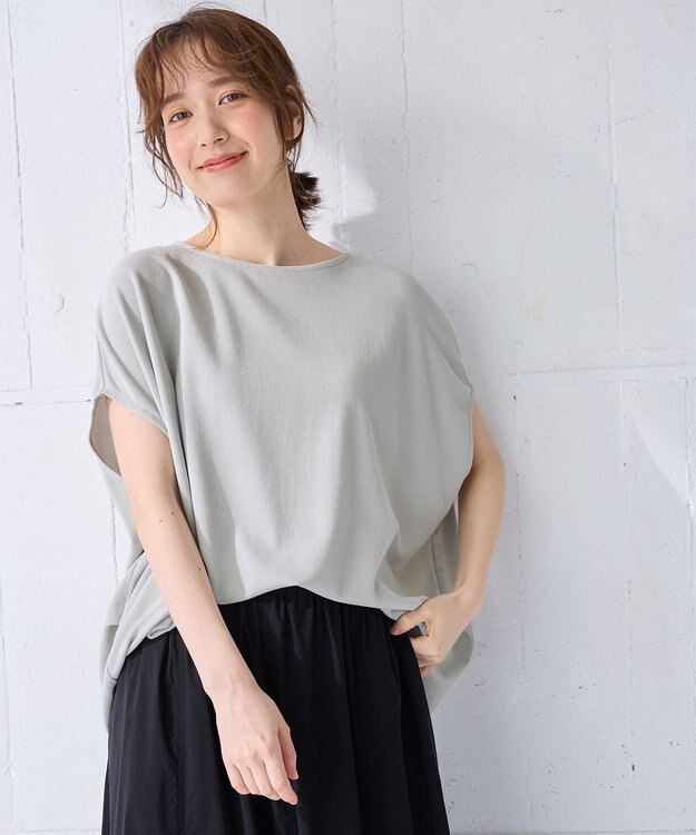 ANY ワッフルプルオーバー ライトグレー