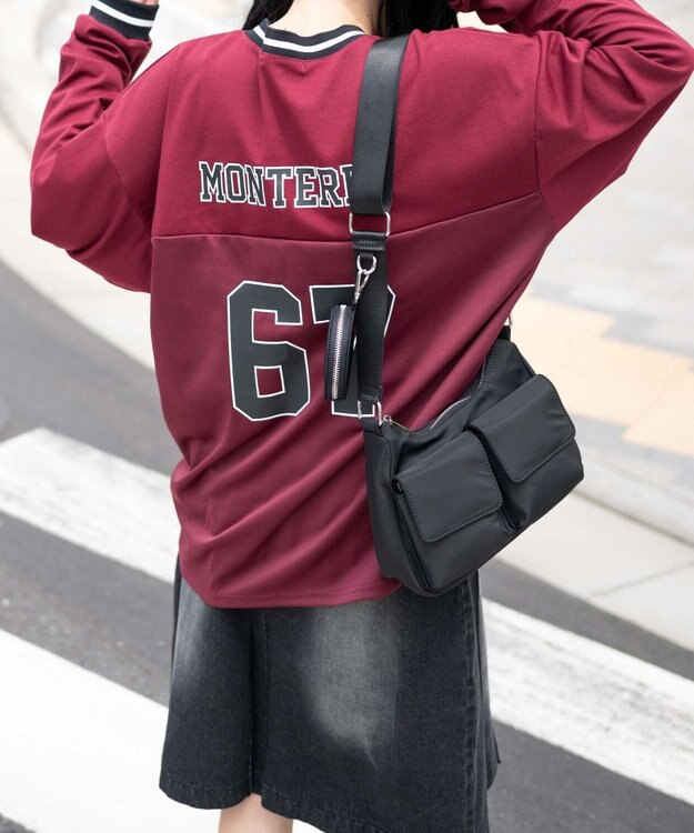 WEGO ナンバリングキリカエプルオーバー ワイン