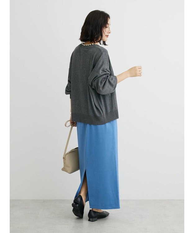 Green Parks ・ＥＬＥＮＣＡＲＥ　ＤＵＥパールツキシアーカーディガン Gray