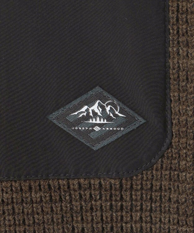 JOSEPH ABBOUD MOUNTAIN 【イージーケア/速乾性/ライナードッキング対応・軽量糸使用】 コンビジップ ブルゾン ダークブラウン系