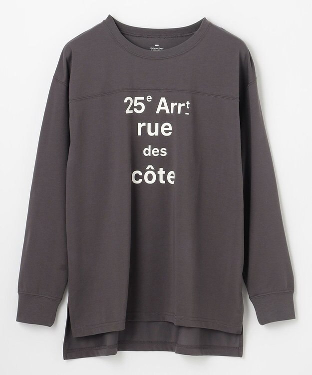 ANY L フットボールロングスリーブＴシャツ スレート