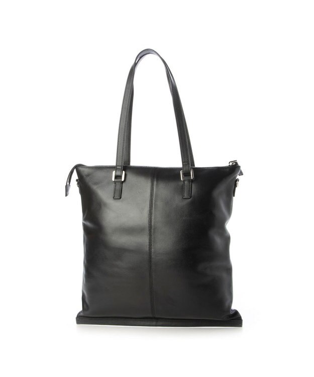 Y'SACCS イタリアンシープ2WAYフラットトート ブラック