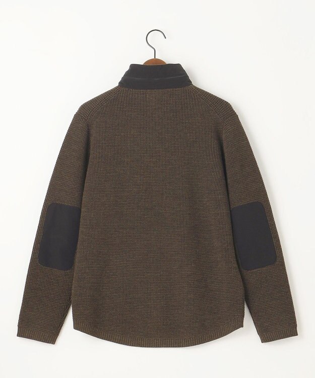 JOSEPH ABBOUD MOUNTAIN 【イージーケア/速乾性/ライナードッキング対応・軽量糸使用】 コンビジップ ブルゾン ダークブラウン系