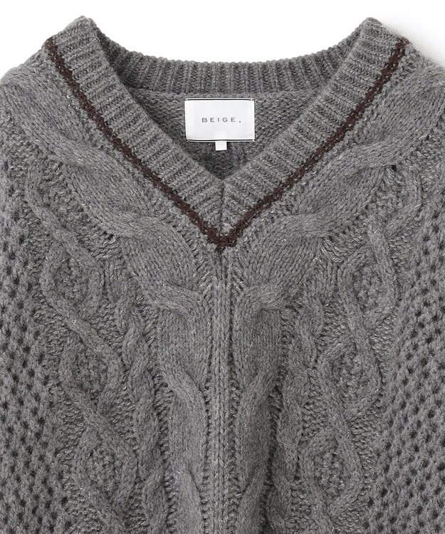 BEIGE， 【CLUEL12月号掲載】NESLE / ニット M Gray x Cafe Noir