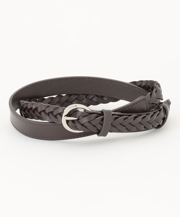 J.PRESS LADIES メッシュ ベルト ダークブラウン系