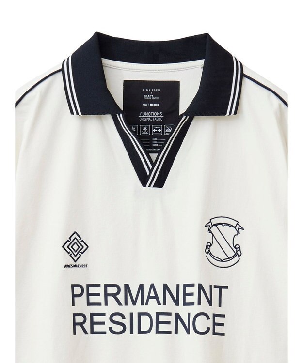 CRAFT STANDARD BOUTIQUE 接触冷感/UVカット/イージーケア/ストレッチ/ゲームシャツ-A Off White