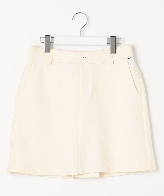 23区GOLF 【WOMEN】【手洗い可】クロスサーモツイル 台形 スカート ホワイト系