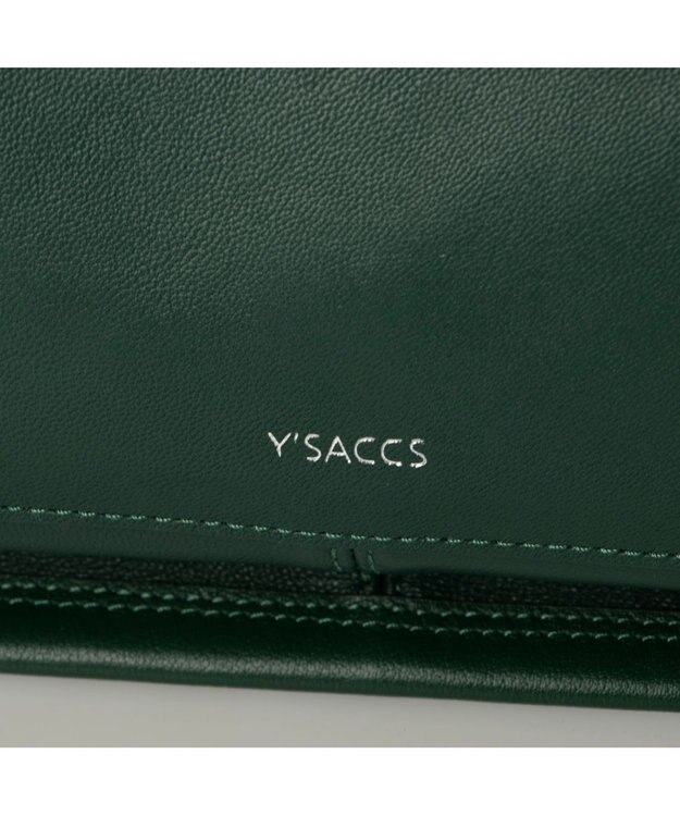 Y'SACCS イタリアンシープ2WAYフラットトート グリーン
