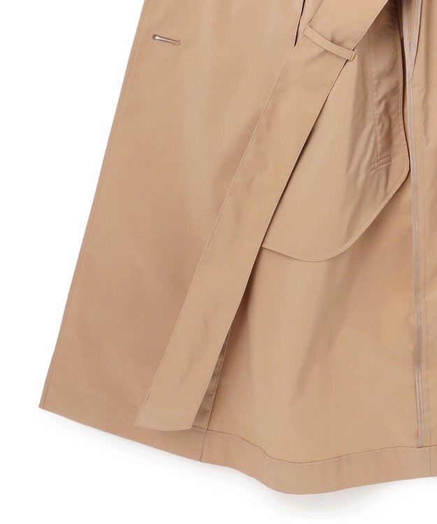 ICB 【2WAY仕様】メモリーストレッチタフタ トレンチコート アプリコットベージュ