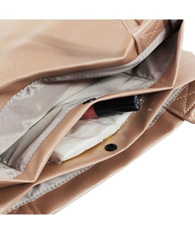 ROOTOTE 3088【合皮フラットトート】 LT.チューブ.レザレット-A 03：ピンクゴールド