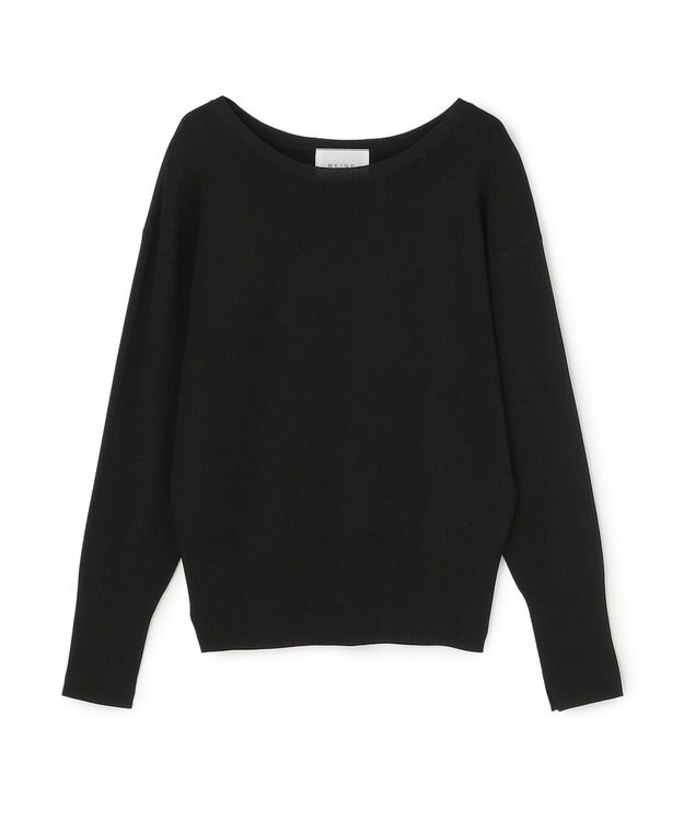 BEIGE， LAURA / ドライタッチ ストレッチニットプルオーバー Black