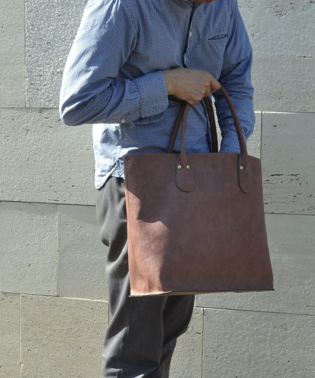 UNBILLION 【テレビ ドラマ着用アイテム】Otias シュリンクタイプ合皮トートバッグ ピンク