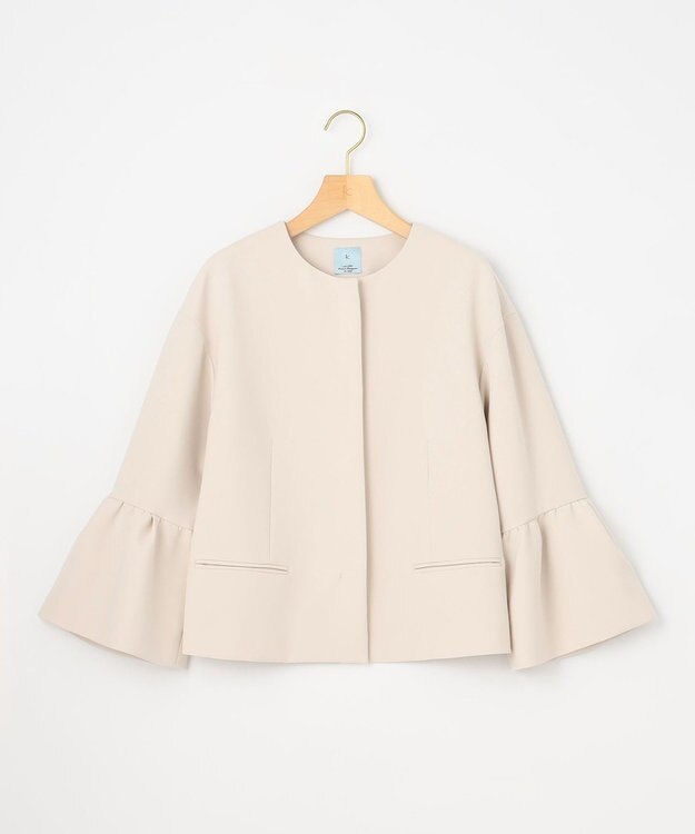 組曲 S 【KUMIKYOKU NAVY】コンフォータブルドレープ ジャケット サンドベージュ系