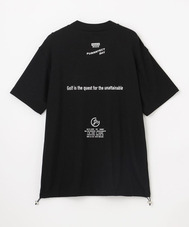 PW CIRCULUS 【MEN】DRY COOL MOVE モックネックT ゴルフ ブラック系