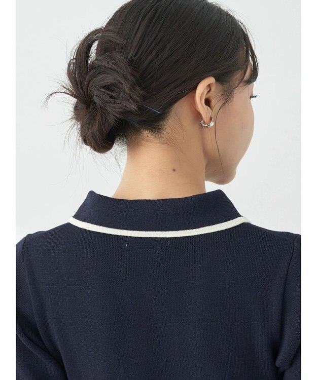 earth music&ecology ワンポイントポロワンピース White