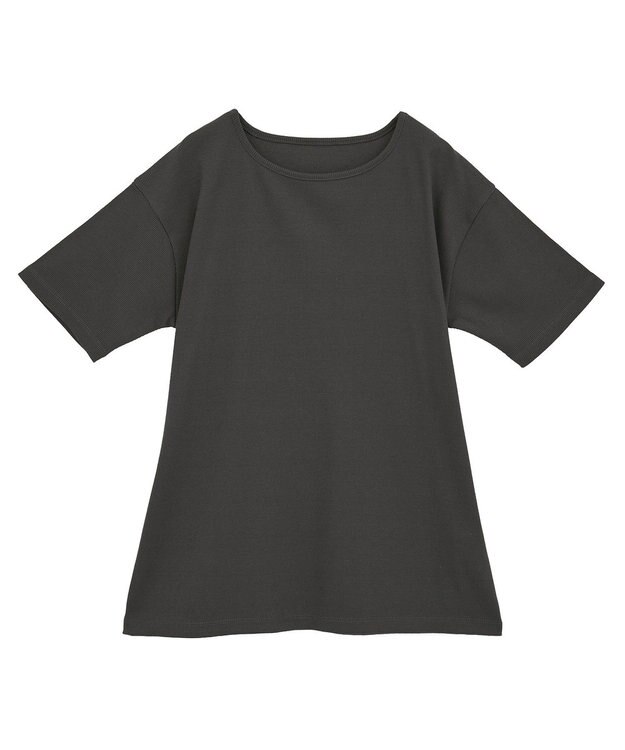 Green Parks ・Ｐｅｔｉｔ　Ｆｌｅｕｒ　リブオーバーサイズＴＥＥ Charcoal Gray