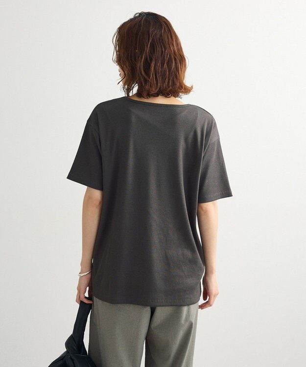Green Parks ・Ｐｅｔｉｔ　Ｆｌｅｕｒ　リブオーバーサイズＴＥＥ Charcoal Gray