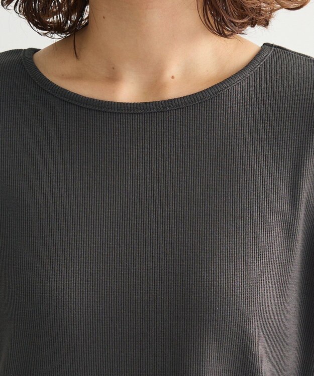 Green Parks ・Ｐｅｔｉｔ　Ｆｌｅｕｒ　リブオーバーサイズＴＥＥ Charcoal Gray