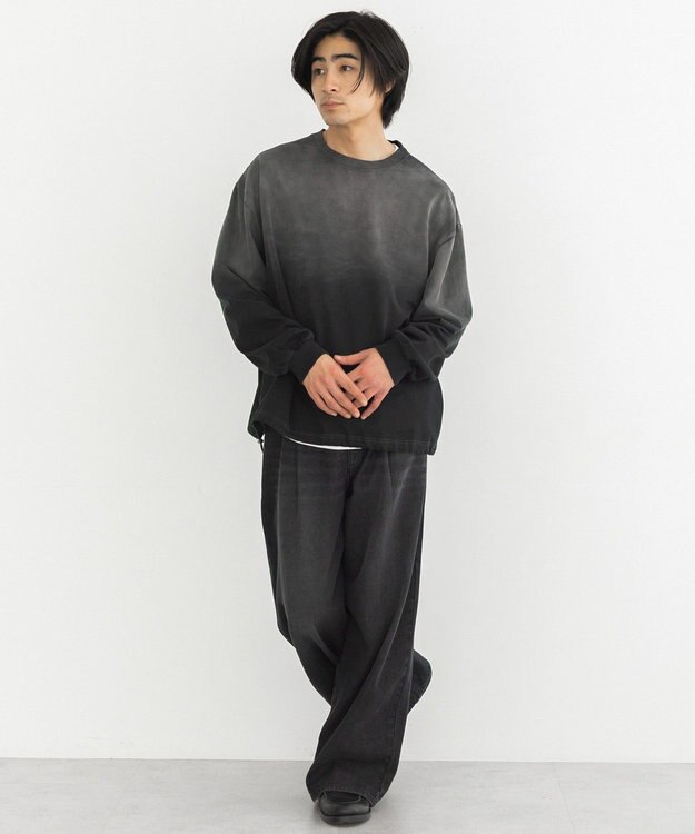 CRAFT STANDARD BOUTIQUE ヘビーウェイトグラデーションロンT Black