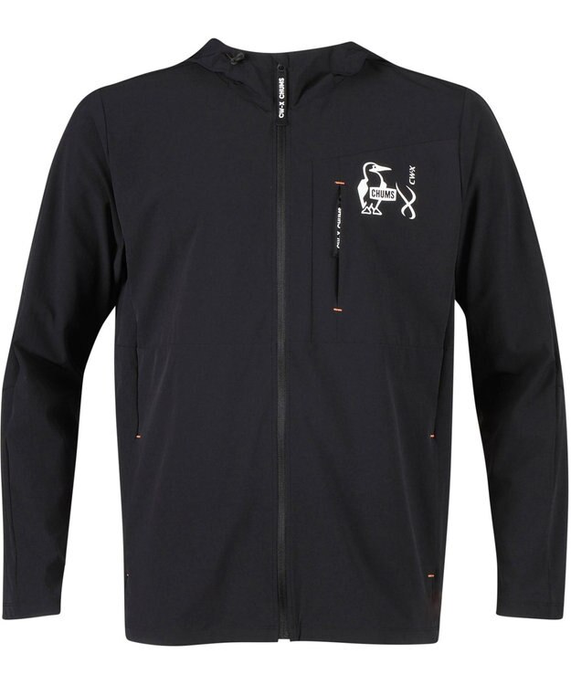 CW-X 【MEN】 CW-X 【CHUMS (チャムス)コラボ】 メンズトップス ジャケット はっ水(本体) フードつき(ドローコードで調整可能) 長袖 UVカット率90％以上（本体） メンズ LNO530 /ワコール ブラック