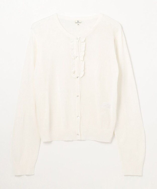 組曲 KIDS 【150-160cm】シアー カーディガン オフホワイト系