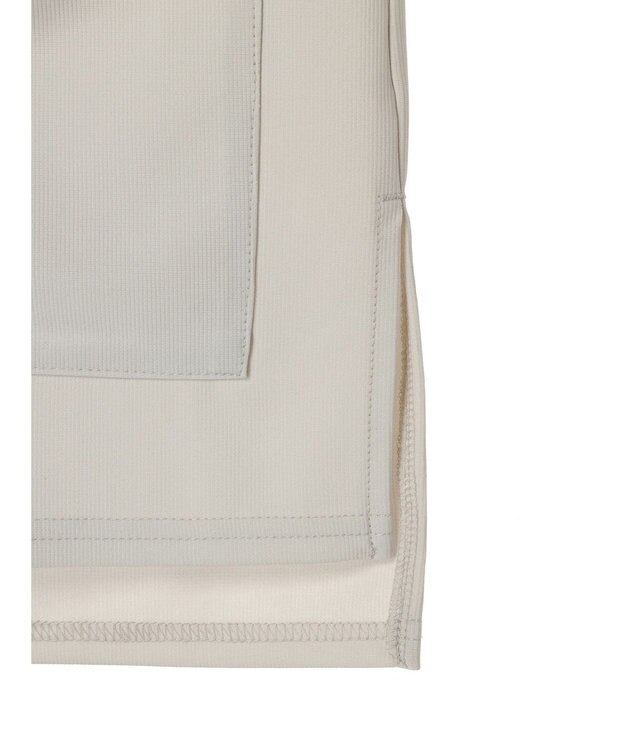 Green Parks フロントＺＩＰカットベスト Ecru