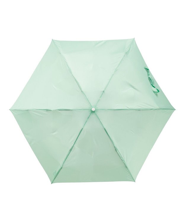MOONBAT 【3秒でたためる傘/自動開閉】urawaza 小町(ウラワザ コマチ)  折りたたみ傘 無地 コンパクト 50cm ライトグリーン