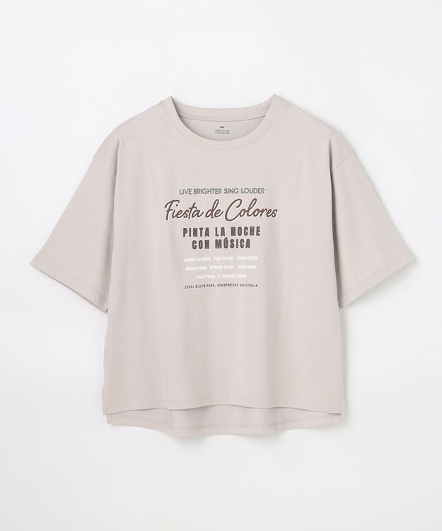 ANY L ANYファンクションロゴTシャツ グレージュ