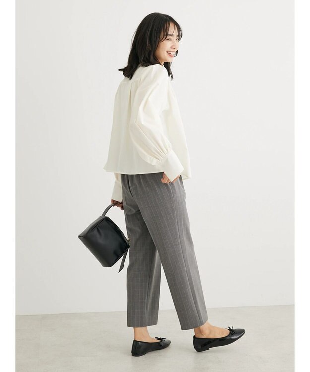 Green Parks タックブラウス Off White