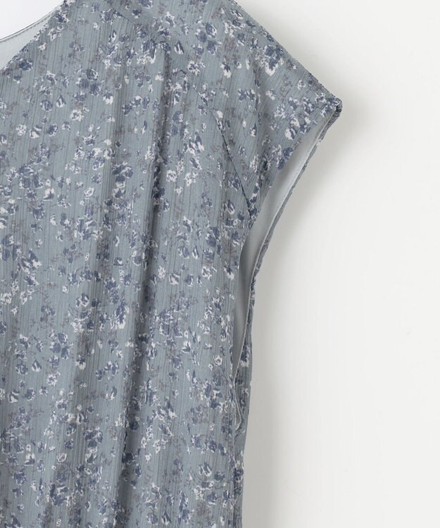 ANY SIS 【洗える】フラワープリーツ ワンピース ミント系