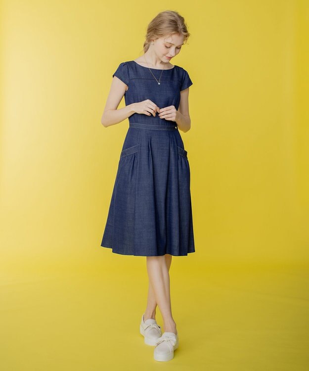 TOCCA 【洗える！】BLUE CIEL ドレス ブルー系