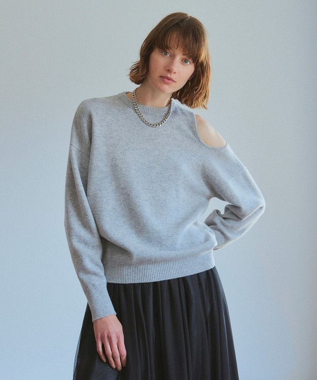 NAVE 【Nave】ウールカシミヤ トップス ライトグレー系