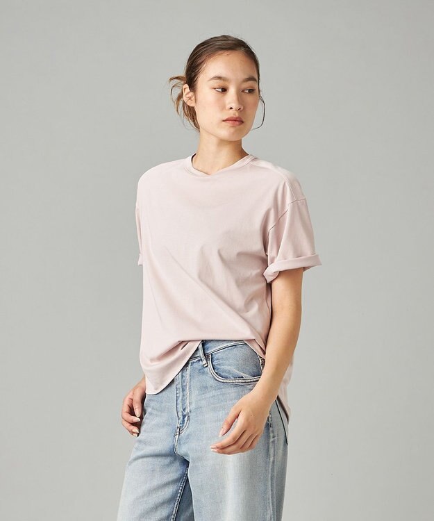 Chacott HandsomeCotton チュールTシャツ グレイッシュローズ