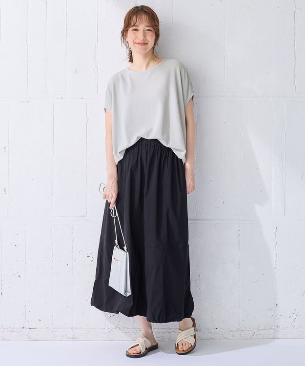 ANY ワッフルプルオーバー ライトグレー