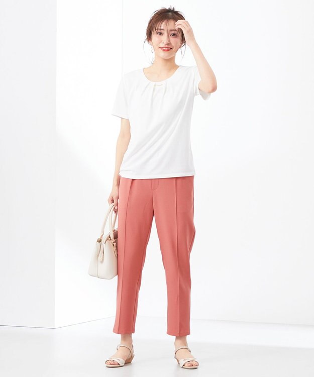 ANY SIS 【吸水速乾・UVケア・接触冷感】コンフォートジャージー カットソー オフホワイト