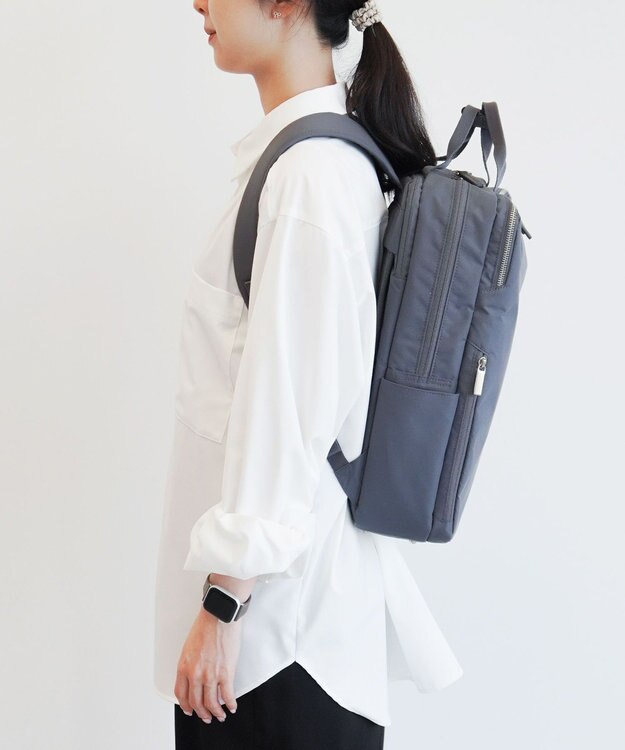 ACE BAGS & LUGGAGE 【洗える背面パッド付】 ace. フィッテムライト リュックサック A4/14インチ収納 20392 エース グレー