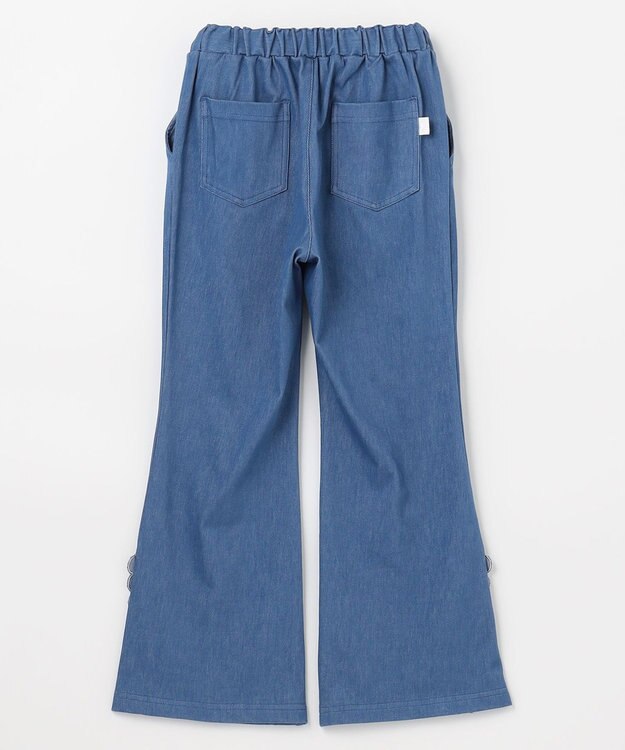 組曲 KIDS 【150-160㎝】フレア デニムパンツ サックスブルー