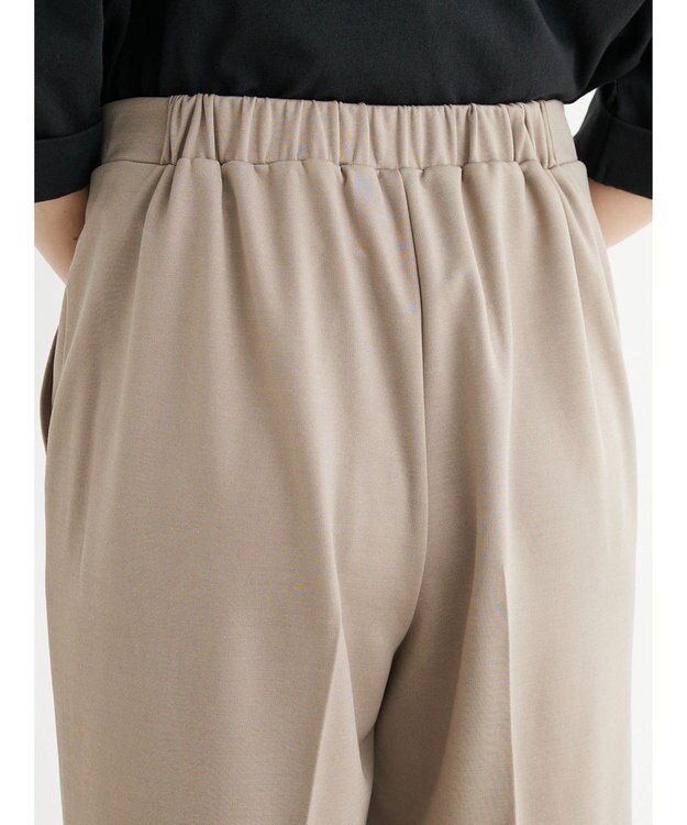 Green Parks らくスレストレートパンツ Gray Beige