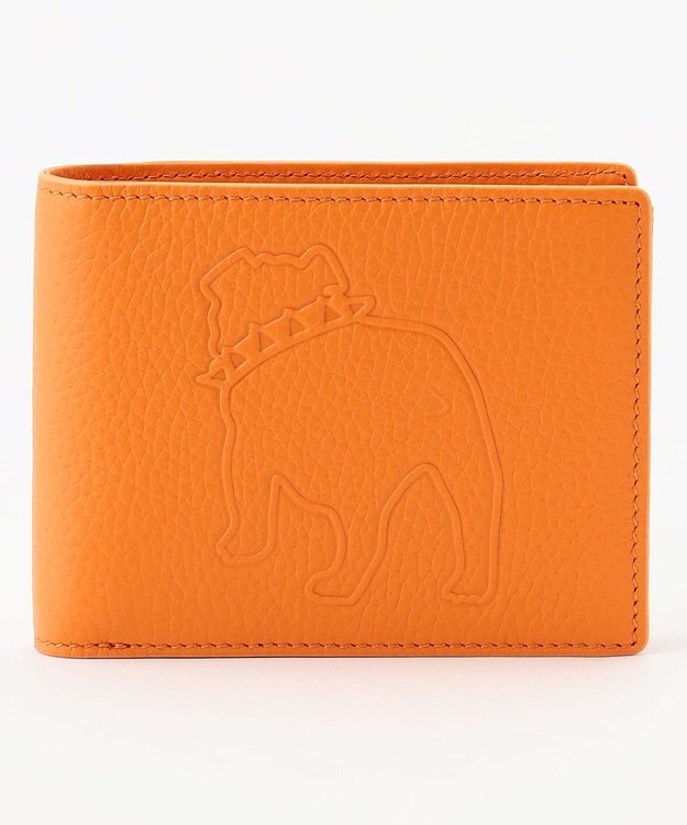 J.PRESS MEN 【MORPHO×J.PRESS】バックブル 二つ折り財布(小銭入れ付き札入) オレンジ系