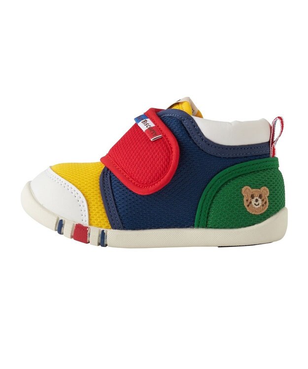 MIKI HOUSE HOT BISCUITS 【11.5-13cm】 ファーストベビーシューズ 赤×黄