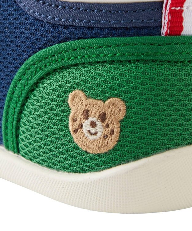 MIKI HOUSE HOT BISCUITS 【11.5-13cm】 ファーストベビーシューズ 赤×黄