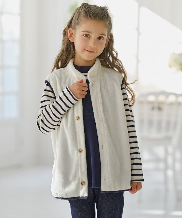 組曲 KIDS 【120-140㎝】3WAY モッズコート ネイビー系