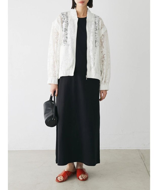 Green Parks ２ＷＡＹ　レースブルゾン Off White