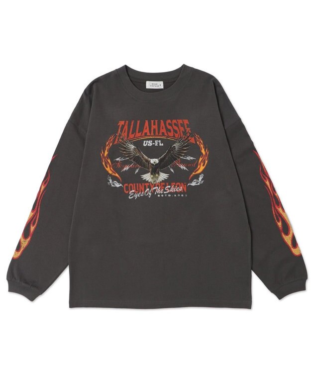 WEGO 【ユニセックス着用ITEM/MLサイズ展開】ヴィンテージライクグラフィックT（LS） 柄3