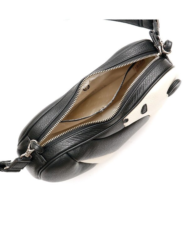 IBIZA アニマーダ　牛革　ショルダーバッグ（パンダ） 黒