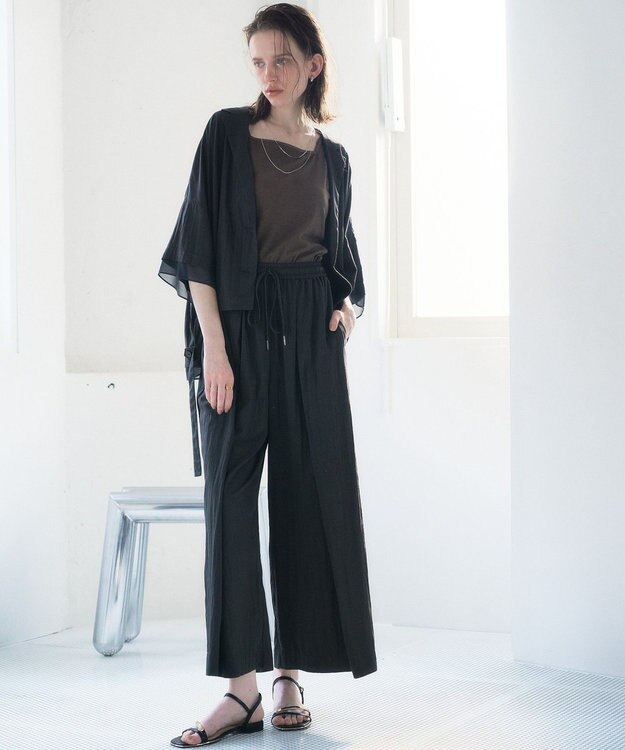 YECCA VECCA 【UVカット/遮熱/接触冷感】COOL袖シアージャケット Charcoal Gray