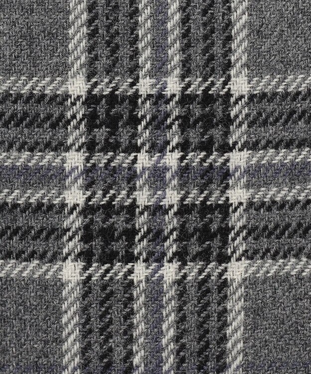 J.PRESS LADIES ミルドウールリバーチェック スカート ライトグレー系3