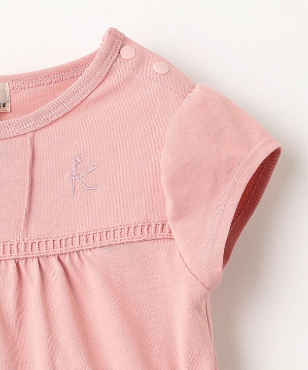 組曲 KIDS 【80-100㎝】サマーガーデン ワンピース オールドローズ系5